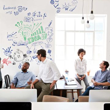 Transparant glanzend whiteboard vinyl | 50.000N