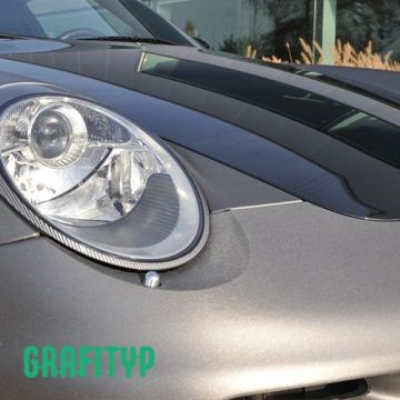 Gegoten brushed metallic wrapping film